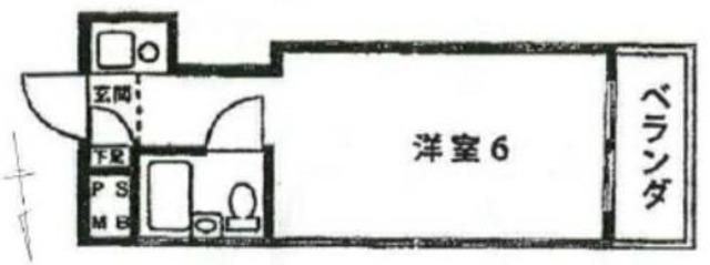 ダイヤアクテイ三軒茶屋(ワンルーム/2階)の間取り写真