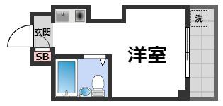 コスナーマンション(ワンルーム/6階)の間取り写真