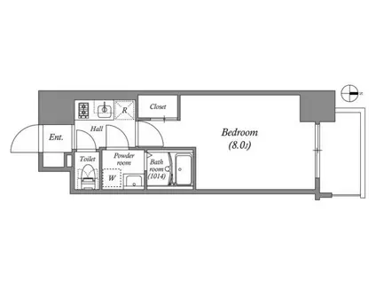 アドバンス大阪シック(1K/3階)の間取り写真