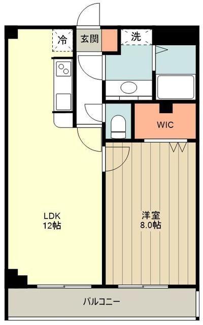 コンフォートレジデンス(1LDK/2階)の間取り写真