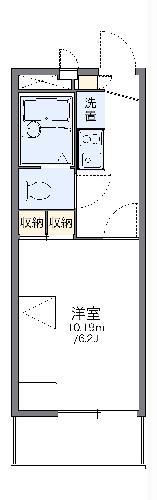 レオパレスHANAWA(1K/2階)の間取り写真