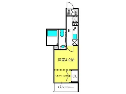 MY STYLE 大宮(1DK/1階)の間取り写真