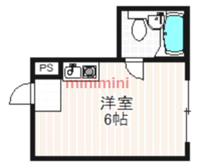 カムネス経大前(ワンルーム/5階)の間取り写真