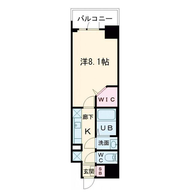 ミラージュパレス大阪ドームPROSPER(1K/12階)の間取り写真