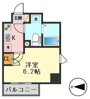 ARTESSIMO PASSO(1K/8階)の間取り写真