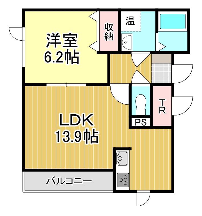 ELDORADOIV(1LDK/1階)の間取り写真