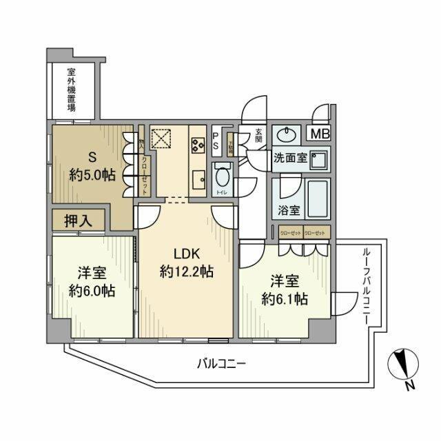 マイキャッスルステーションプラザ葛西(2SLDK/2階)の間取り写真