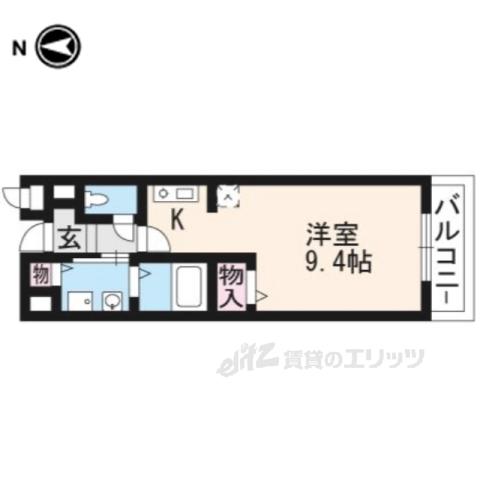 ジェンテ カーサ(ワンルーム/1階)の間取り写真