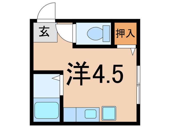 ファインO.T(ワンルーム/3階)の間取り写真