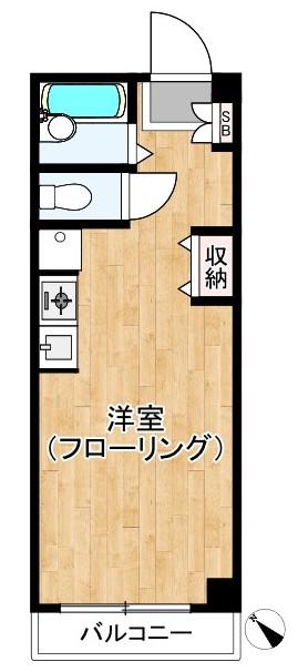 メゾン小暮(ワンルーム/1階)の間取り写真