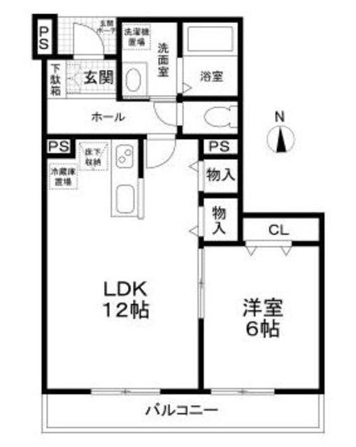 LANAI HOUSE 393 LAULE′A(1LDK/1階)の間取り写真