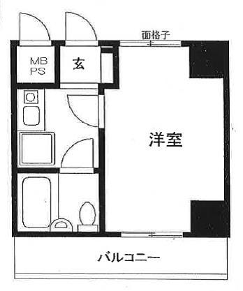 クリオ大和壱番館(1K/6階)の間取り写真