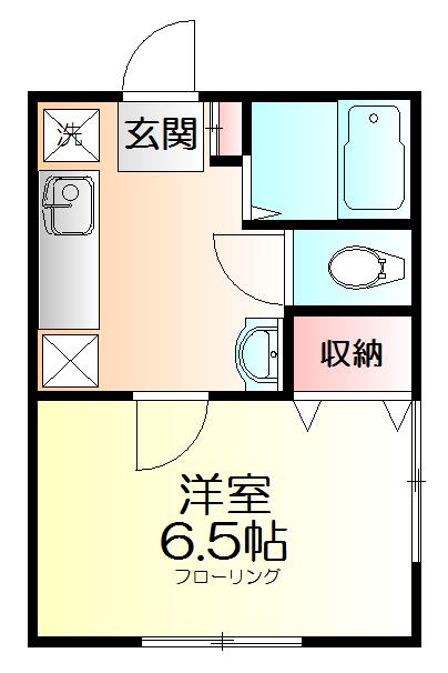 DSコート・21(1K/1階)の間取り写真