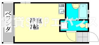 セボセボ津田沼(ワンルーム/2階)の間取り写真