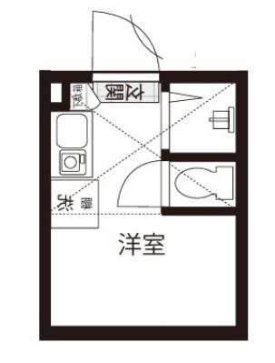 GARUNA OKUBO(ワンルーム/B1階)の間取り写真
