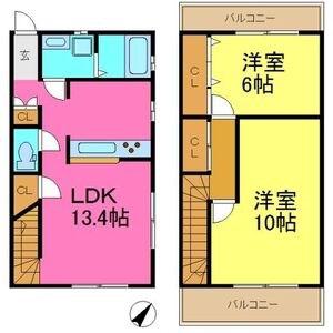 STYLE3(2LDK/1階)の間取り写真