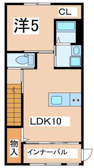 プランドール(1LDK/2階)の間取り写真