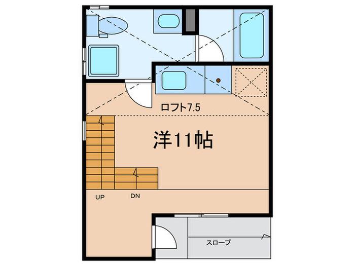 NOIE西生田(ワンルーム/1階)の間取り写真