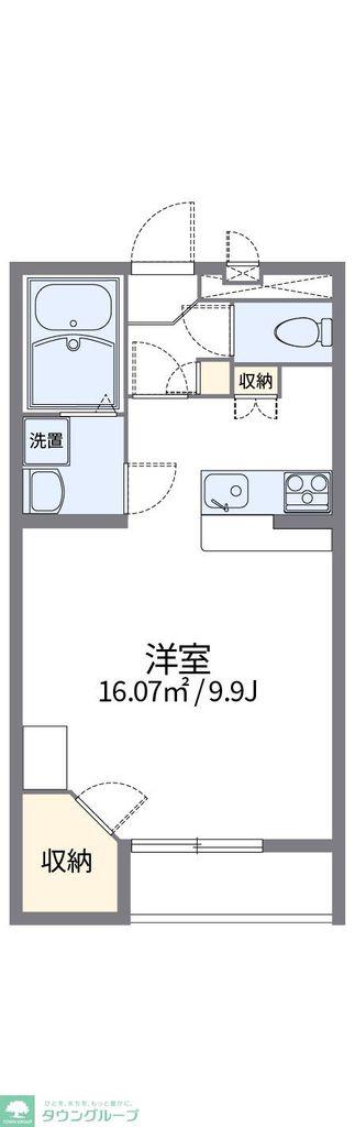 レオパレス一ノ宮(1K/1階)の間取り写真