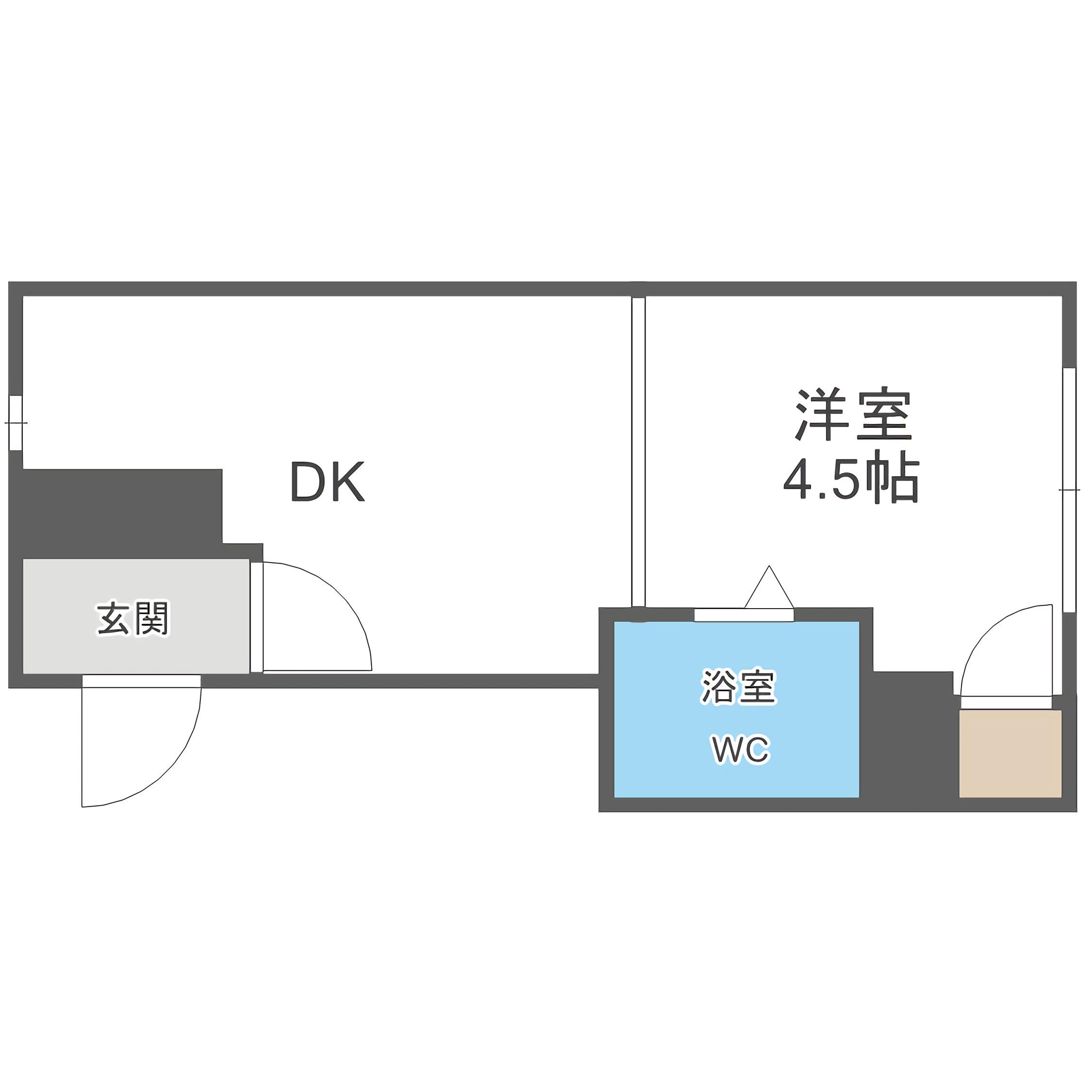 HOZAN INN(1DK/3階)の間取り写真