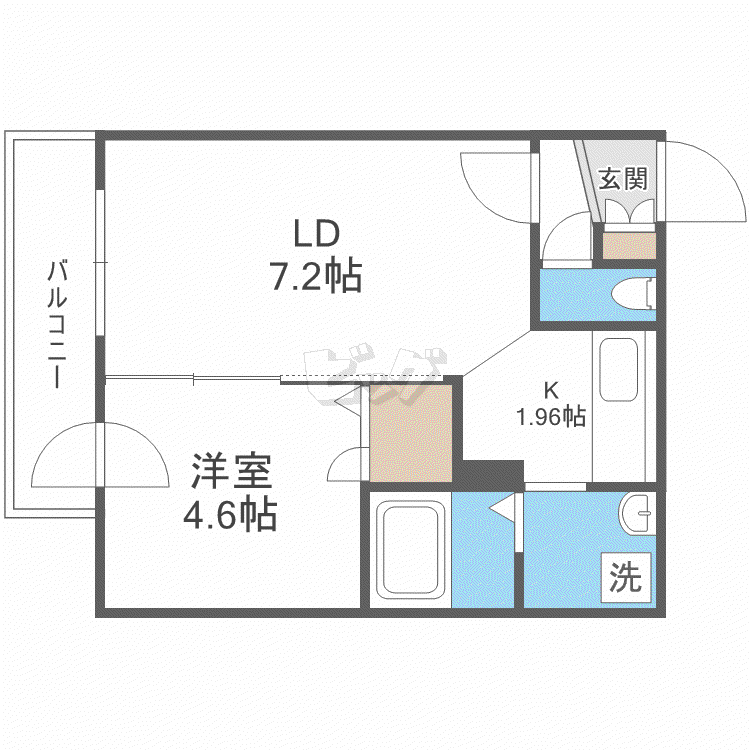 TM PARK RESIDENCE INN(1LDK/2階)の間取り写真