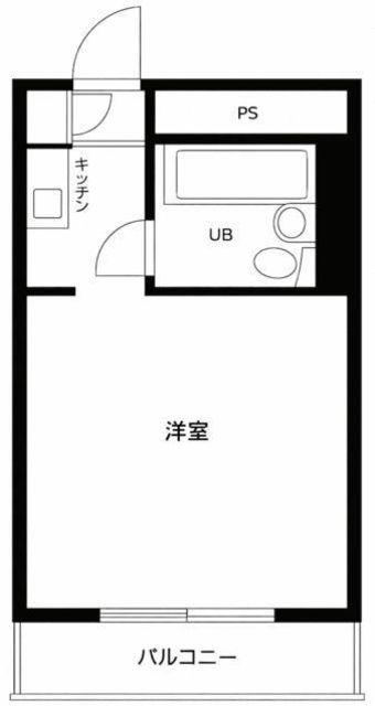 ユースフル笹塚(ワンルーム/3階)の間取り写真