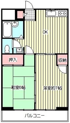 ピエ・タ・テール西川口(2DK/3階)の間取り写真