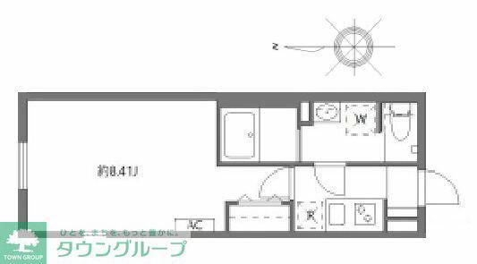 セレヌコート池袋本町(1K/1階)の間取り写真