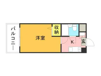 メゾン・ド・コンフォート(1K/7階)の間取り写真