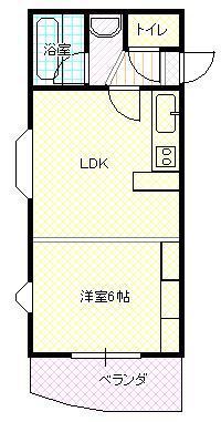 アルビレオ南三番町(1LDK/1階)の間取り写真