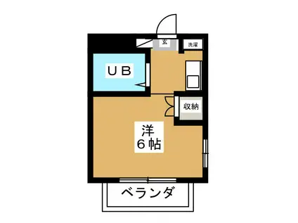 コーポ・フルカワ(ワンルーム/1階)の間取り写真