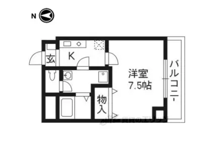 NEO-OGASAWARA(1K/4階)の間取り写真