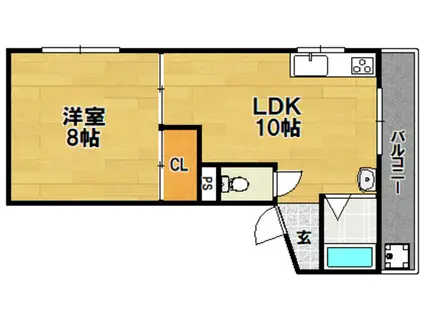 マンションルート25(1LDK/3階)の間取り写真