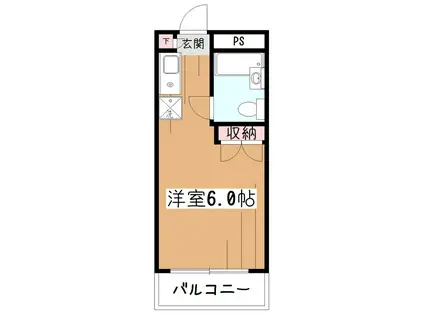 パークアベニュー小平(ワンルーム/2階)の間取り写真