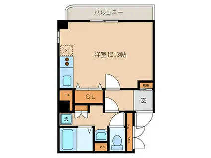 メイフェアハウス三田(ワンルーム/2階)の間取り写真