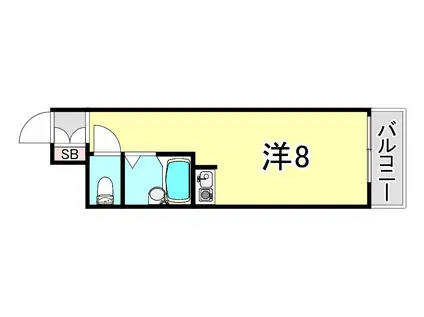 エクセル妙法寺(ワンルーム/3階)の間取り写真