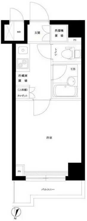 ルーブル明大前 2階階 間取り