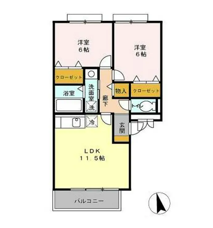 サンガーデン壱番館 1階階 間取り