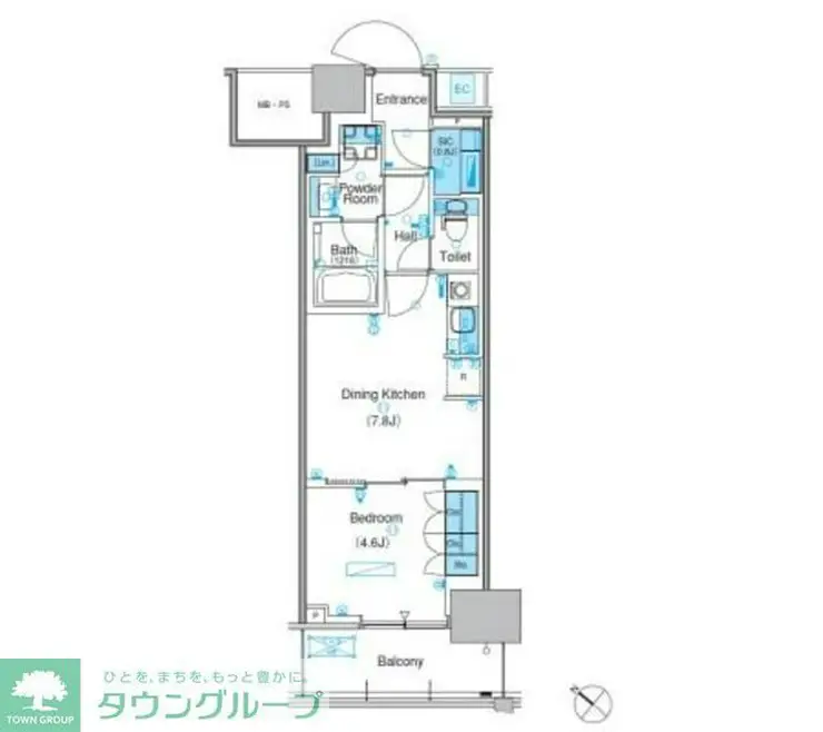 パークアクシス豊洲キャナル 2階階 間取り