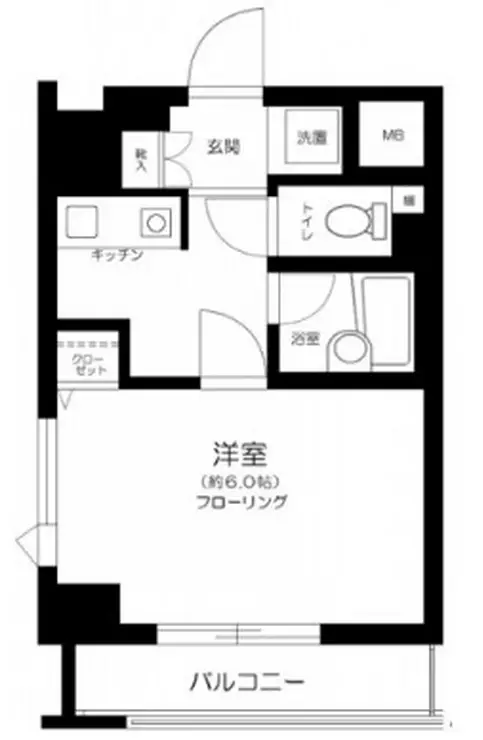 メインステージ護国寺Ⅱ 6階階 間取り