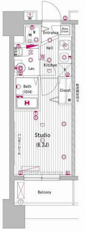 グランド・ガーラ代々木参宮橋 7階階 間取り
