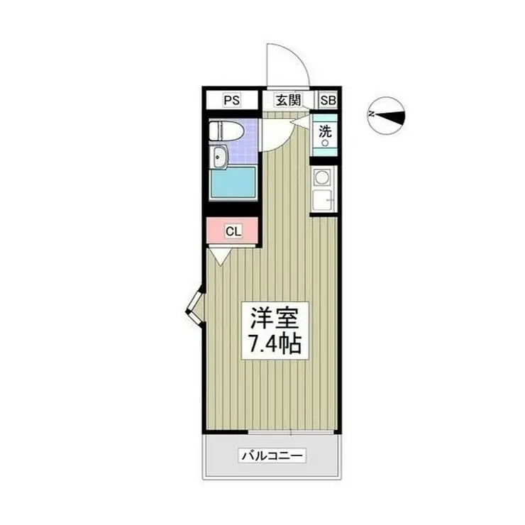 ジョイフル大和南 2階階 間取り