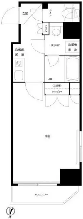 ルーブル中野坂上伍番館 4階階 間取り