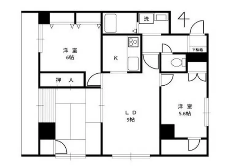 ソレイユ町屋 3階階 間取り