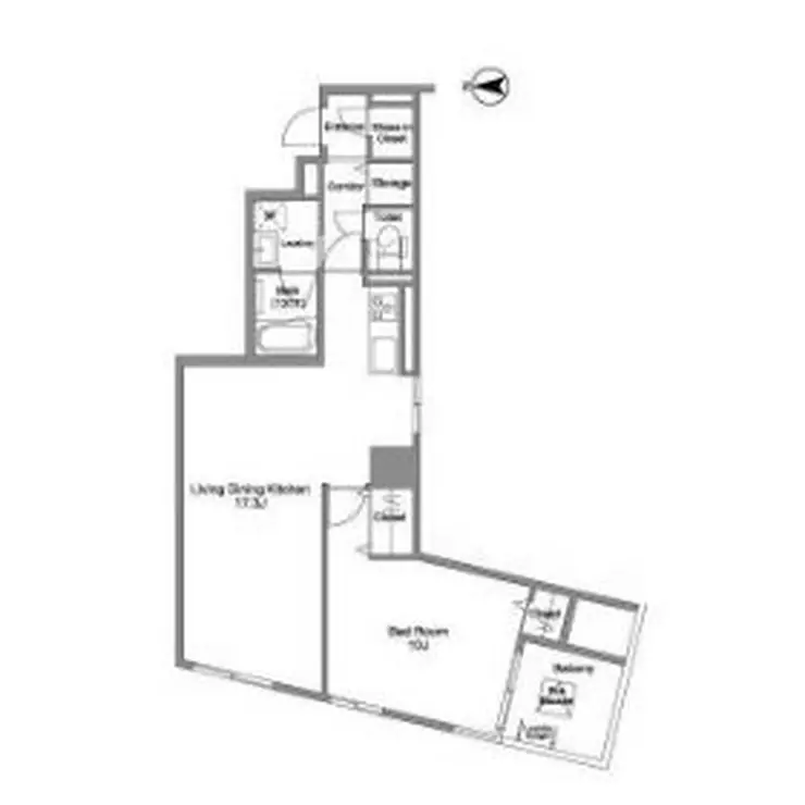 コンフォリア銀座EAST 14階階 間取り