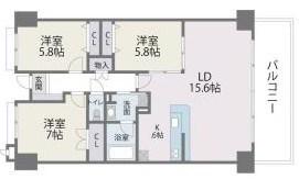 アイランドシティインフィニガーデンサウス棟(3LDK/9階)の間取り写真