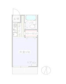 豊島ハイムB(1K/1階)の間取り写真