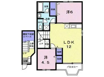 フローレンス御幸(2LDK/2階)の間取り写真