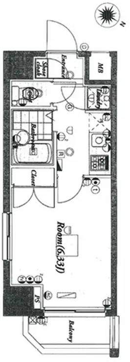 パレ・ホームズ大森中央 5階階 間取り