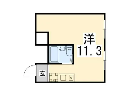 しらさぎメモリアル(ワンルーム/3階)の間取り写真